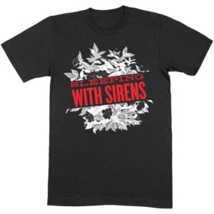 Sleeping With Sirens Floral Black T-Shirt