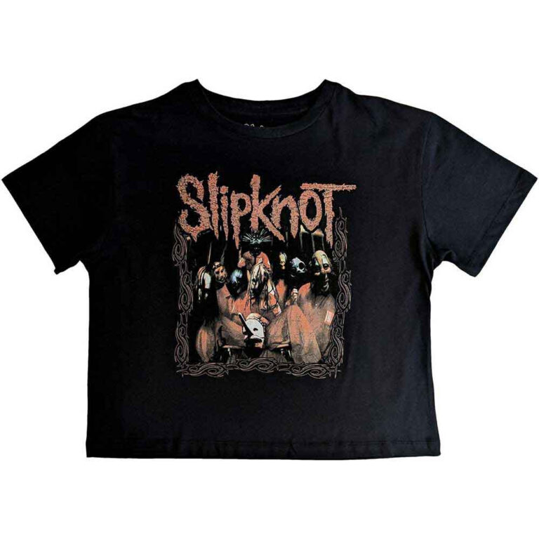 Slipknot Band Frame Ladies Crop Top