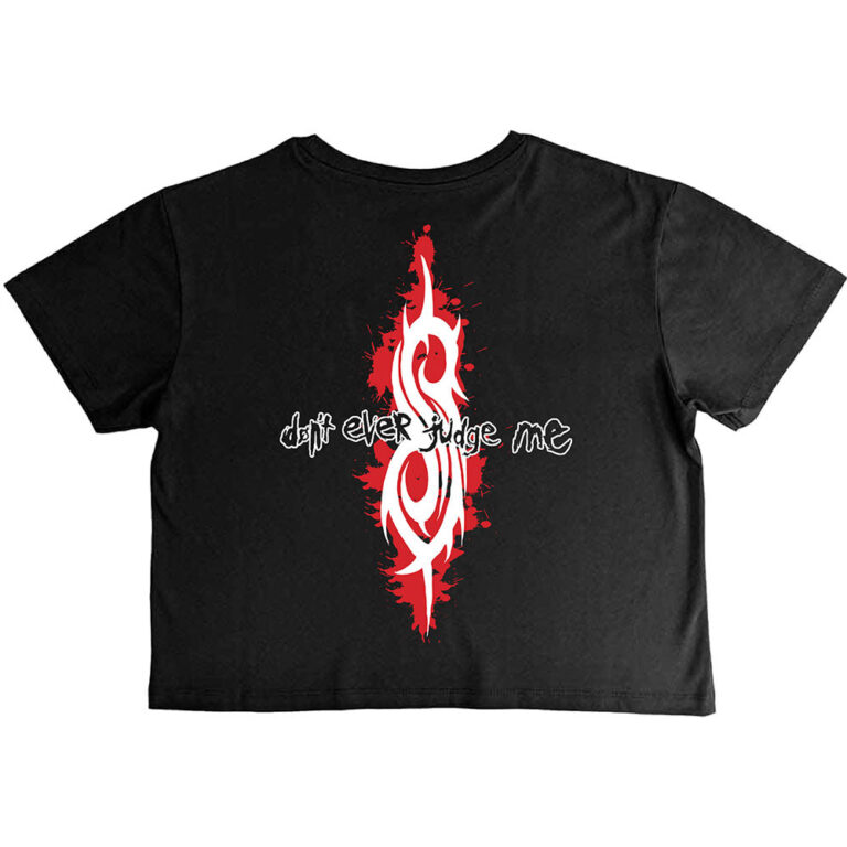 Slipknot Don’t Ever Judge Me Ladies Crop Top