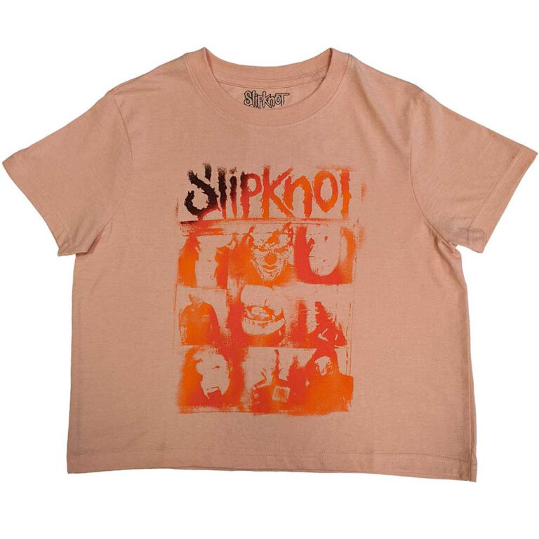 Slipknot The End, So Far Faces Grid Ladies Crop Top