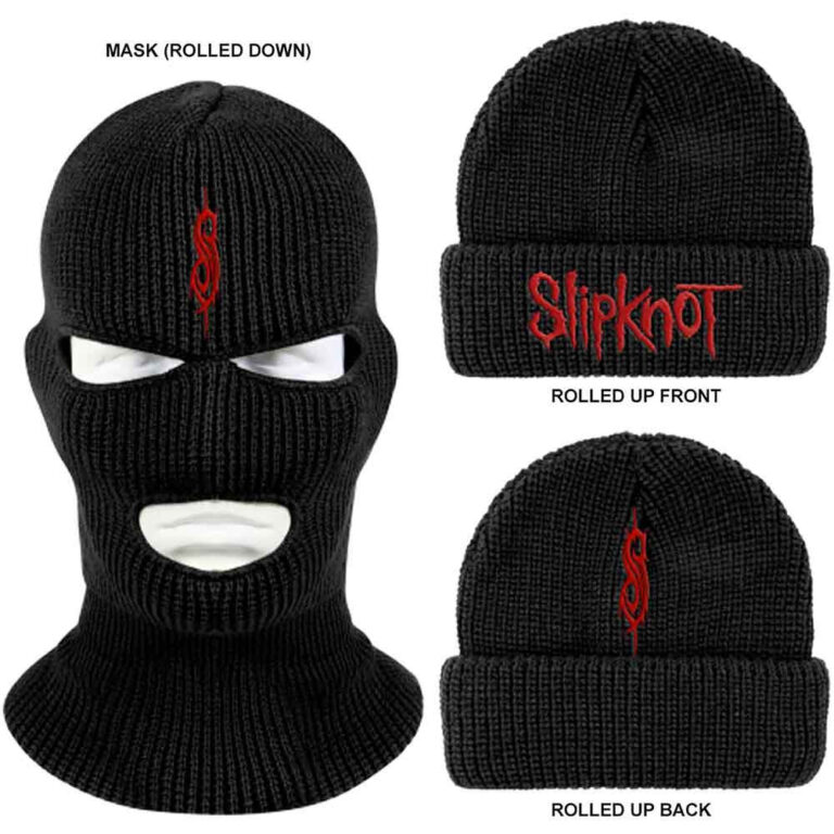 Slipknot Unisex Mask Logo Black Beanie Hat