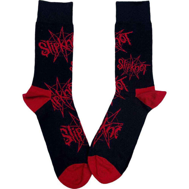 Slipknot Logo & Nomogram (Black) (UK Size 4 – 7) Socks