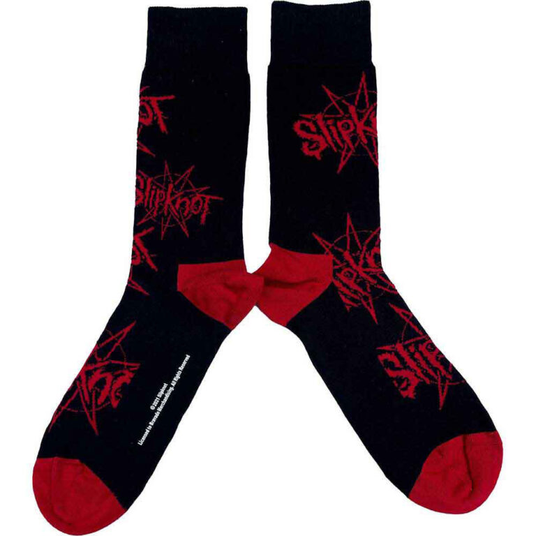 Slipknot Logo & Nomogram (Black) (UK Size 4 – 7) Socks