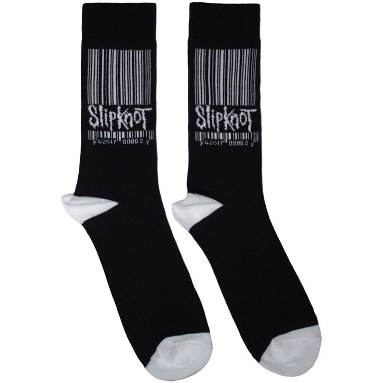 Slipknot Large Barcode Logo (Black) (UK Size 6 – 11) Socks