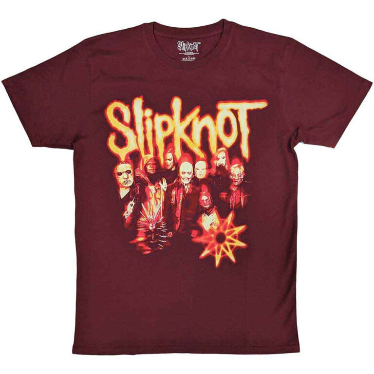 Slipknot The End, So Far Group Photo Tribal S Nonogram T-Shirt