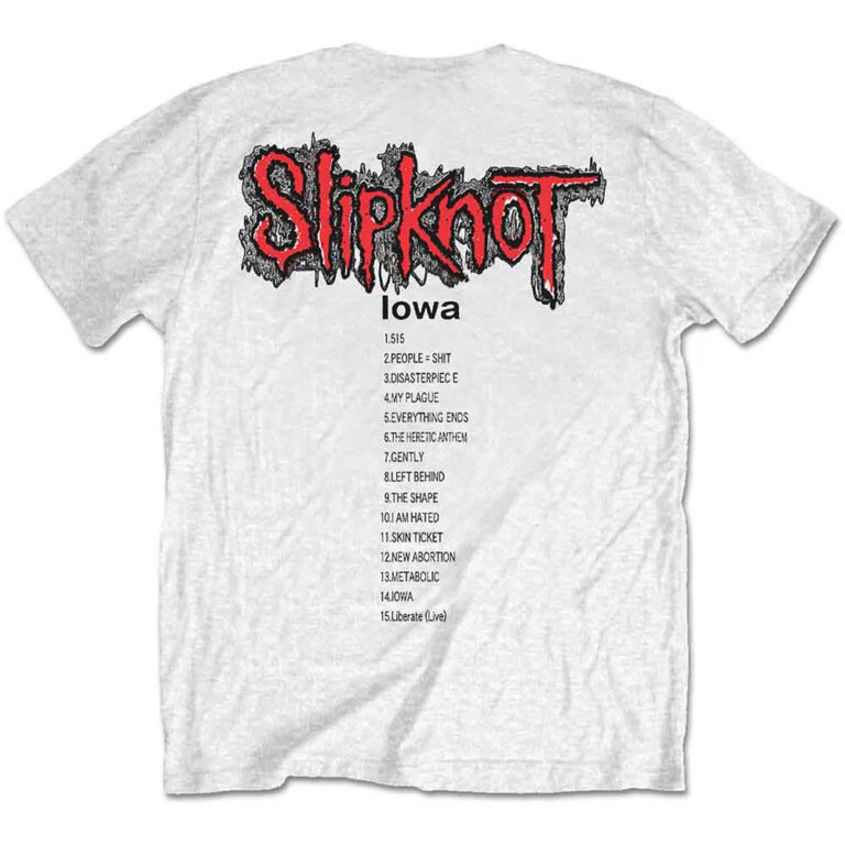 Slipknot Iowa Track List T-Shirt