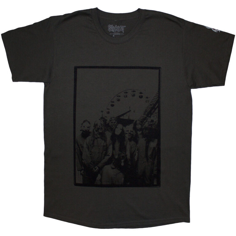 Slipknot Amusement Park (Charcoal Grey) (Back Print & Sleeve Print) T-Shirt