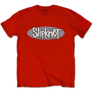 Slipknot 20th Anniversary Don't Ever Judge Me Red Back & Sleeve Print T-Shirt