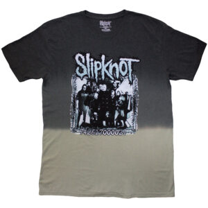 Slipknot Barcode Photo Grey Back Print & Wash Collection T-Shirt