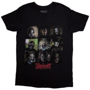 Slipknot Blocks Black Back Print T-Shirt