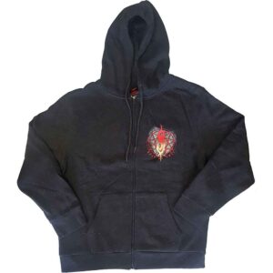 Slipknot Burn Me Away Dark Grey Back Print Zip Hoodie