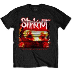 Slipknot Chapeltown Rag Glitch Black Back Print T-Shirt