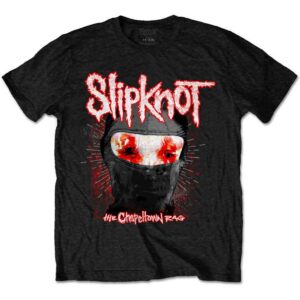 Slipknot Chapeltown Rag Mask Black Back Print T-Shirt