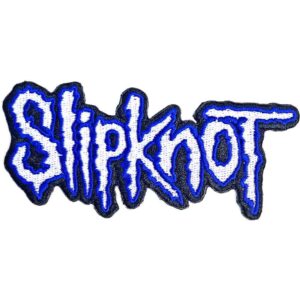 Slipknot Cut-Out Logo Blue Border Patch