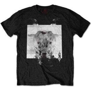 Slipknot Devil Single - Black & White Black Back Print T-Shirt