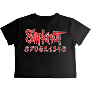 Slipknot Don't Ever Judge Me Back Print Ladies Crop Top