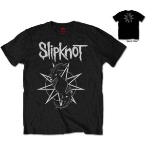 Slipknot Goat Star Logo Black Back Print T-Shirt