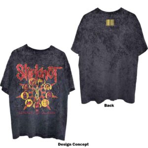 Slipknot Liberate Black Back Print & Wash Collection T-Shirt