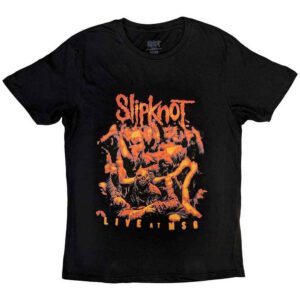 Slipknot Live at MSG Orange Black Back Print T-Shirt