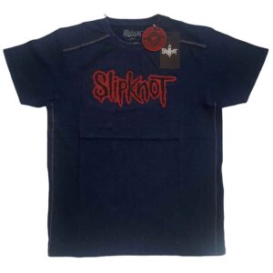 Slipknot Logo Navy Blue Wash Collection T-Shirt