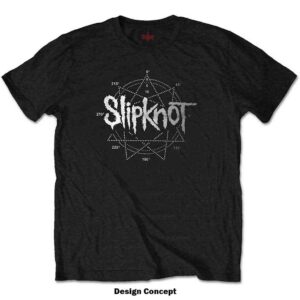 Slipknot Logo Star Black Embellished T-Shirt