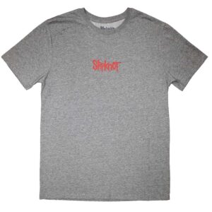 Slipknot Mini Logo Grey Back Print T-Shirt