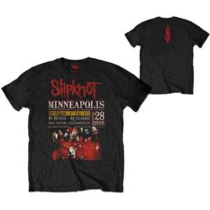 Slipknot Minneapolis '09 Black Back Print T-Shirt