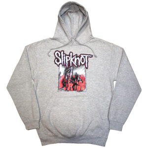 Slipknot Self-Titled Grey Back Print Pullover Hoodie