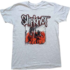 Slipknot Self Titled Grey Back Print T-Shirt