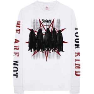 Slipknot Shrouded Group Back & Sleeve Print Long Sleeve T-Shirt