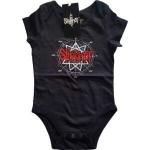 Slipknot Star Logo Black Back Print Kids Baby Grow