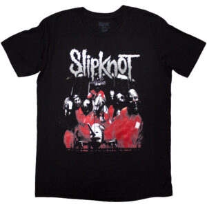 Slipknot Stretched Barcode Black Back Print T-Shirt