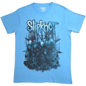 Slipknot The End, So Far Band Blue Back Print T-Shirt