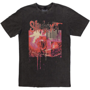 Slipknot The End, So Far Barcode Charcoal Grey Back Print T-Shirt