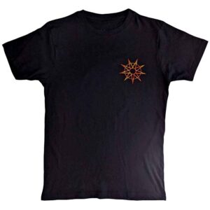 Slipknot The End, So Far Flame Logo Black Back Print T-Shirt