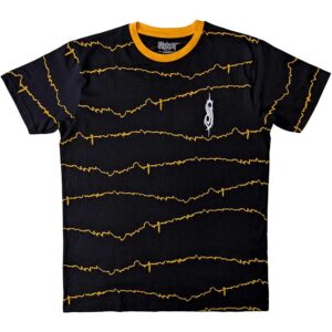 Slipknot The End, So Far Tribal-S & Barcode Black Back Print Ringer T-Shirt