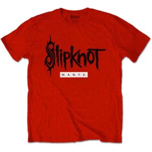 Slipknot WANYK Red Back Print T-Shirt