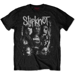 Slipknot WANYK White Splatter Black Back Print T-Shirt