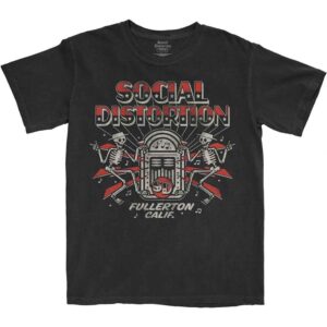Social Distortion Jukebox Skelly Black T-Shirt