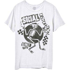 Social Distortion Speakeasy Checkerboard White T-Shirt
