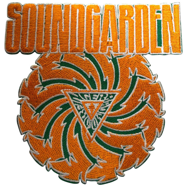 Soundgarden Badmotorfinger Orange on Green Patch