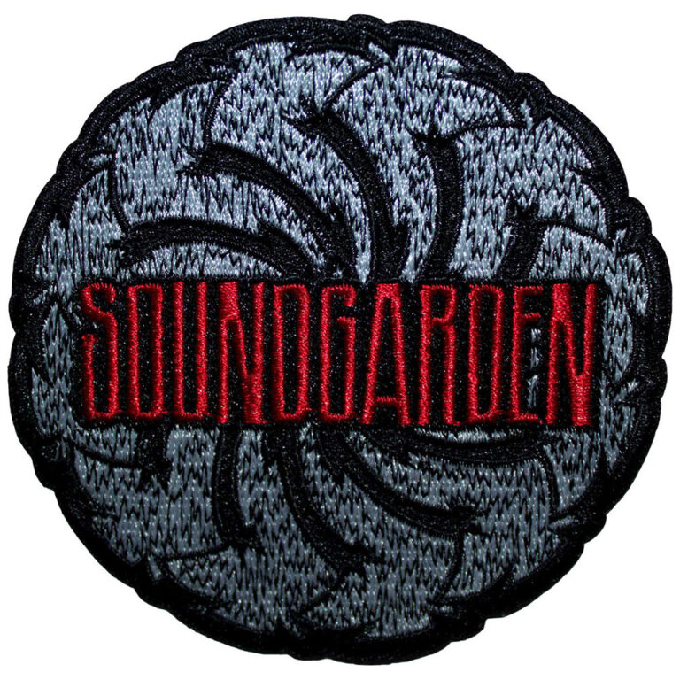 Soundgarden Logo Swirl B&W Patch