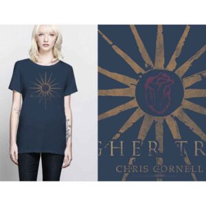 Chris Cornell Higher Truth Navy Blue Ladies T-Shirt