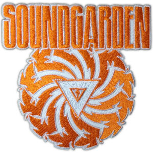 Soundgarden Badmotorfinger Orange on White White Patch
