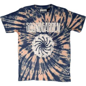 Soundgarden Logo Swirl Blue Wash Collection T-Shirt