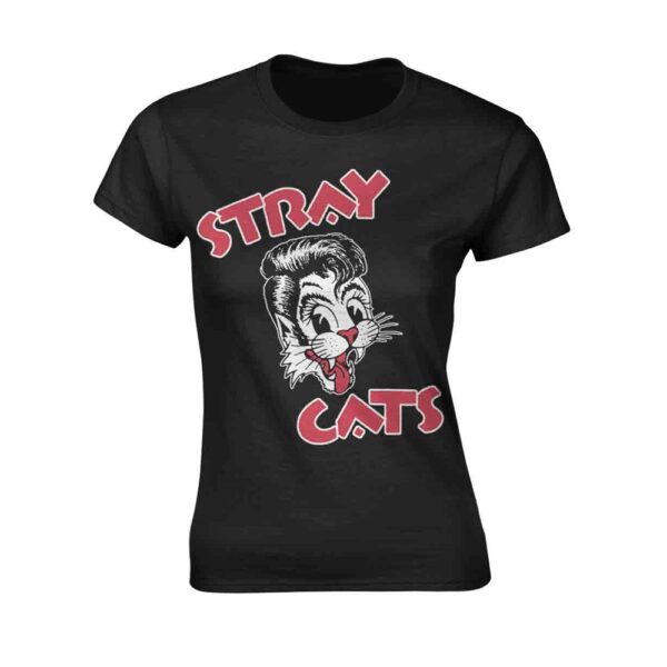 Stray Cats - Cat Logo Ladies T-Shirt