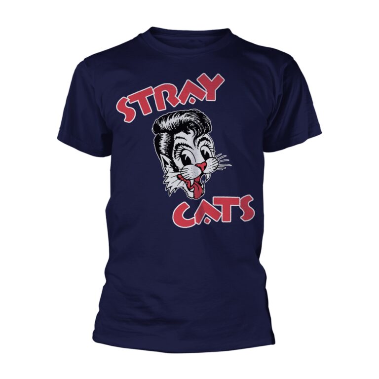 Stray Cats – Cat Logo (navy) T-Shirt