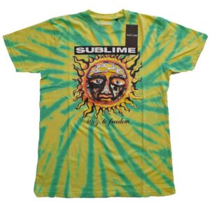 Sublime 40oz To Freedom Green Wash Collection T-Shirt