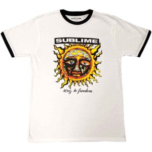 Sublime 40oz. To Freedom White Ringer T-Shirt