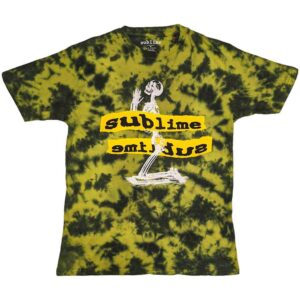 Sublime Praying Skeleton Yellow Wash Collection T-Shirt